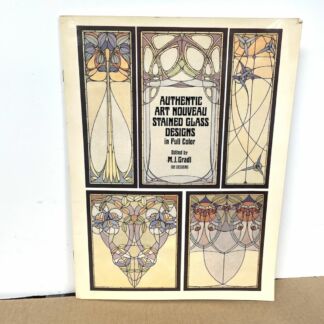 Authentic Art Nouveau Stained Glass Designs Book