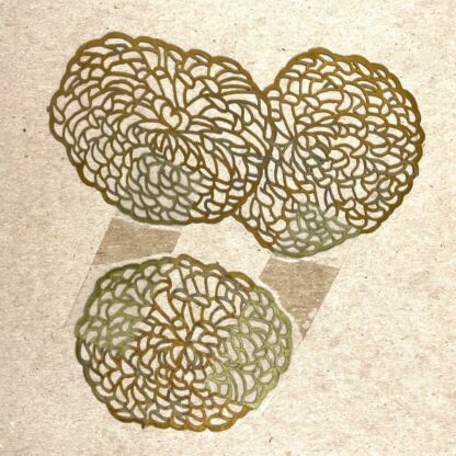 Judy Miller Pattern Chrysanthemums with Brass Filigrees JM-35 - Image 2