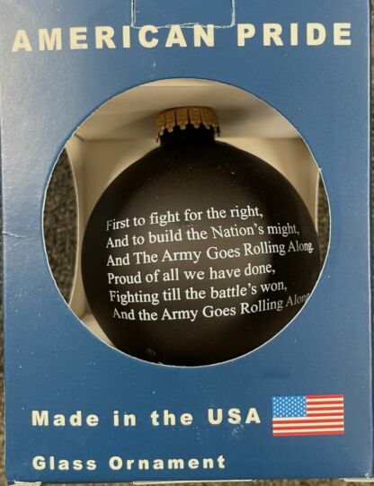 Army Glass Ball Ornament - Image 2