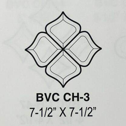 Glass Beveled Clear Cluster - HCH3
