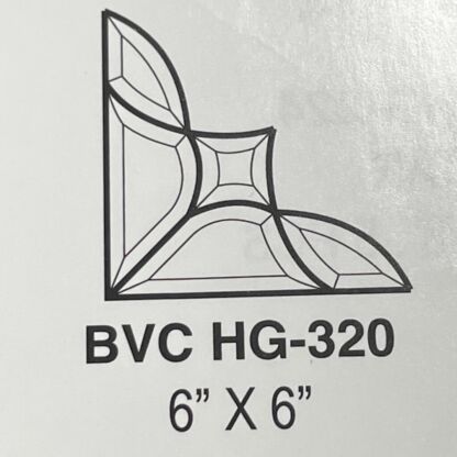 Corner Beveled Glass Cluster - HG320