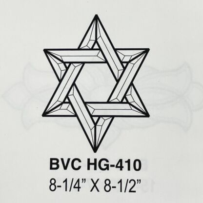 Star of David Beveled Glass Cluster - HG410