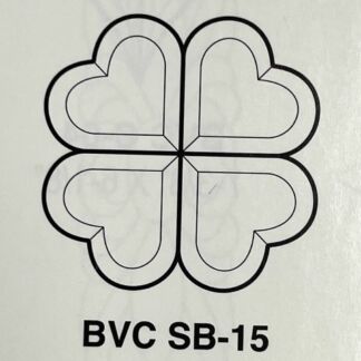 Clear Glass Bevel Heart Set - HSB15