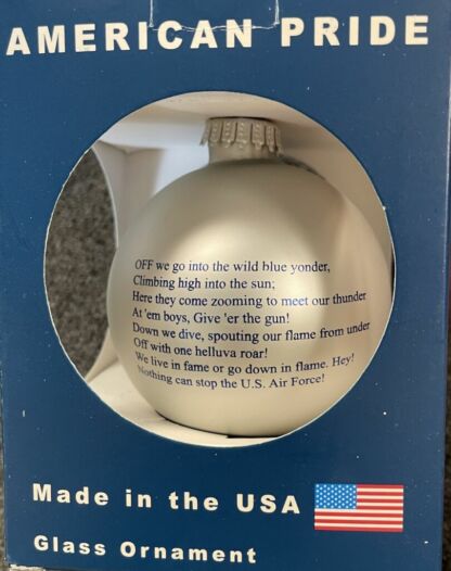 Air Force Glass Ball Ornament - Image 3