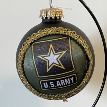 Army Glass Ball Ornament - Image 3