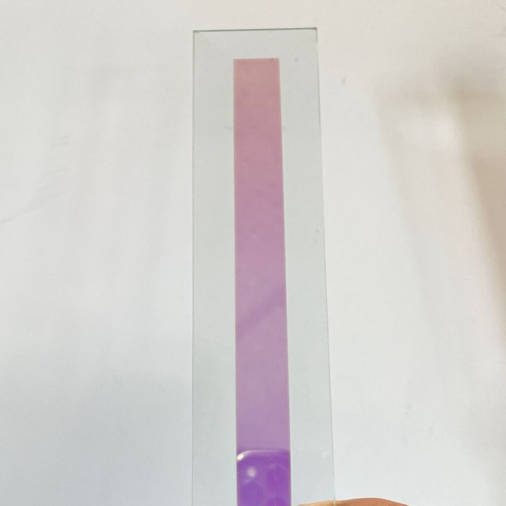 Dichroic Bevel Glass 1 1/2" x 6" Rectangle - Image 2