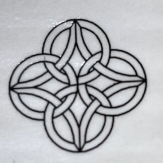 Clear Bevel Glass Cluster - HBK11 Celtic