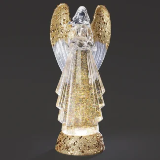 Lighted LED Gold Shimmer Angel-R3404
