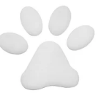 White paw print icon