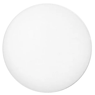 White circular shape on a white background.