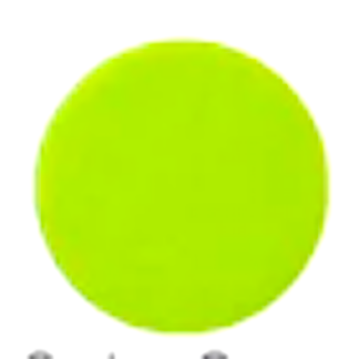 Neon yellow-green ball on a white background