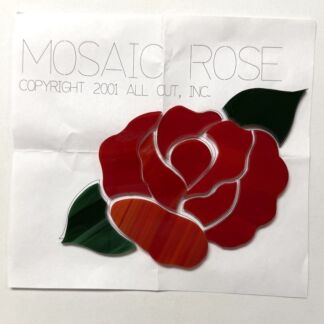 Mosaic Precut Glass Rose  - M102