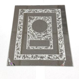 M8104 - Mirror 8" x 10" Rectangle with Center Circle/Square
