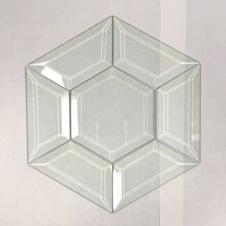 Clear Beveled Glass Cluster - Hexagon FR100
