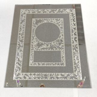 M9120 - Mirror 9" x 12" Rectangle with Center Circle/Rectangle