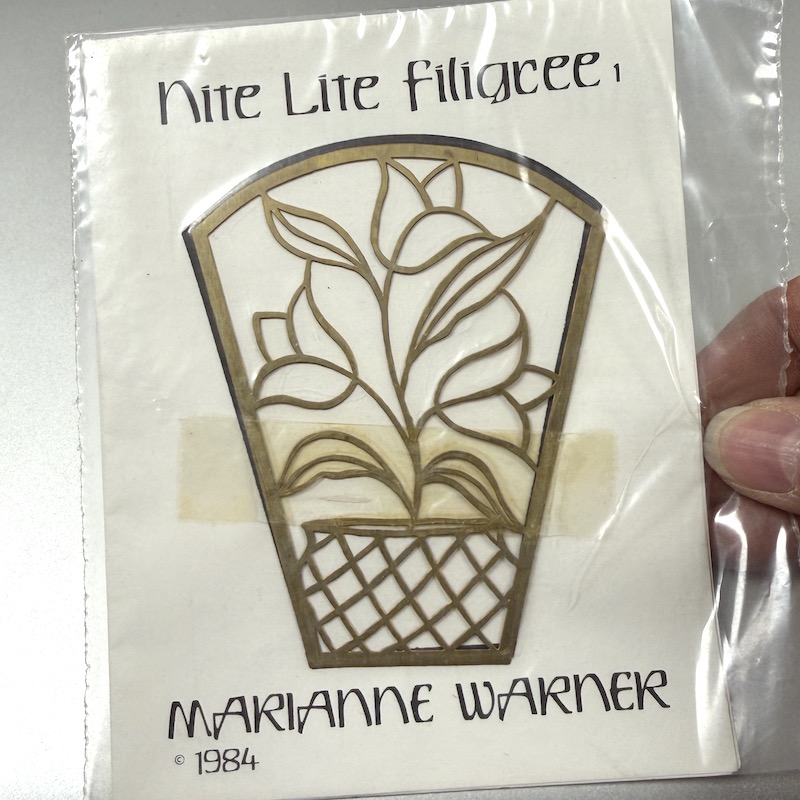 Night Lite Filligree - Flower Basket by Marianne Warner