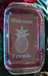 Pineapple Pyrex Baking Dish